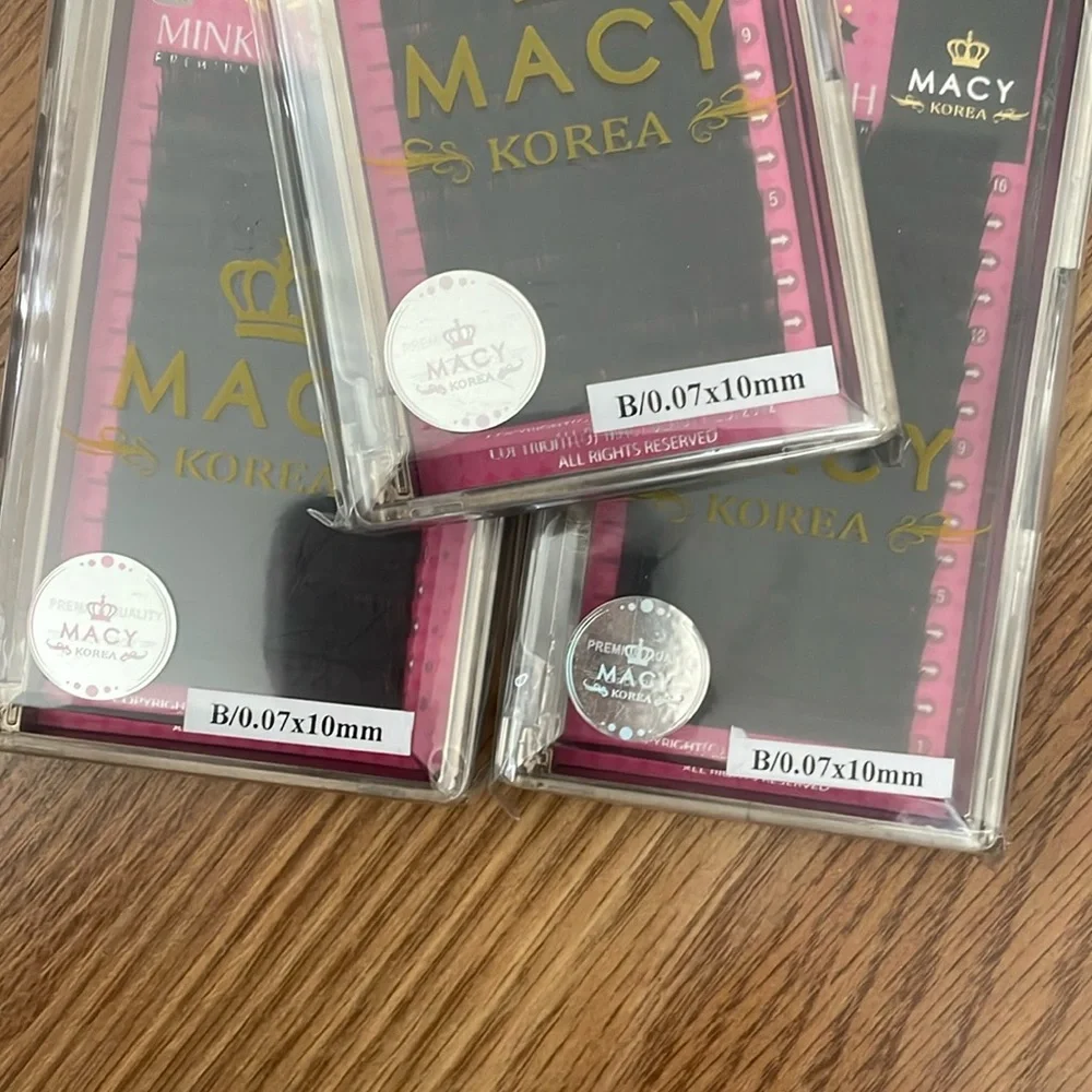 Macy Korea Eyelash Extensions Mink Lashes (Set of 3) B/ 0.7 x10 mm